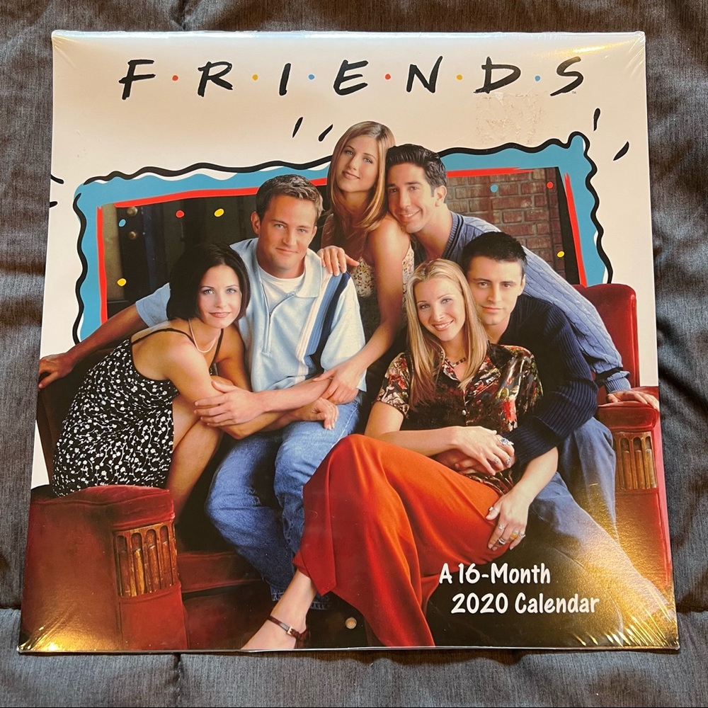 NWT Friends 2020 Calendar 90s TV Sitcom Comedy Jennifer Anniston Matthew Perry